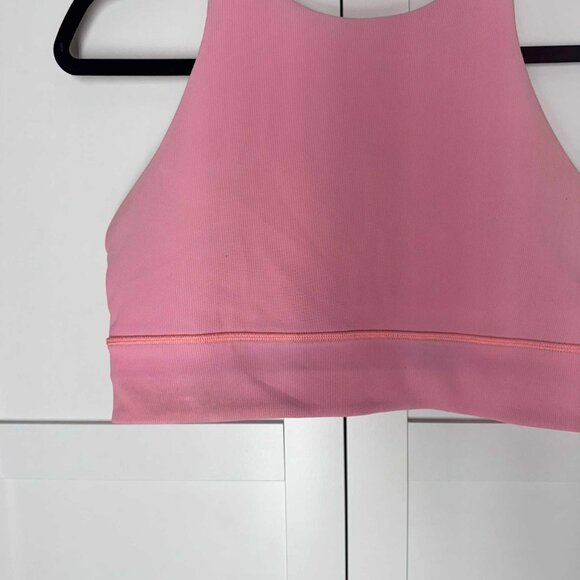 Lululemon Women Sports bra Active Gym Pink LARGE - Picture 2 of 6